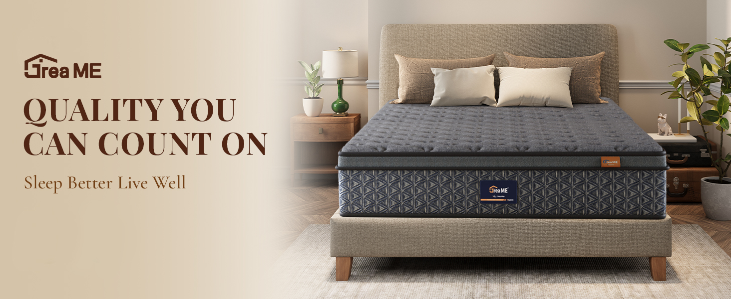 DreaMe 10.5inch Memory Foam Matress Spring Mattress 5 Star Hotel Deluxe ...