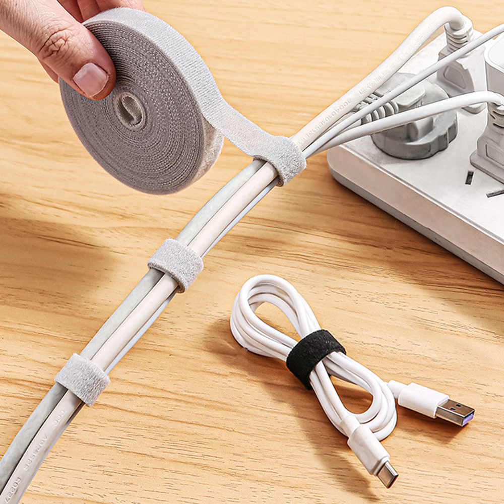 Cable Organization Velcro Tape Earphone Cord Management Computer Cable ...