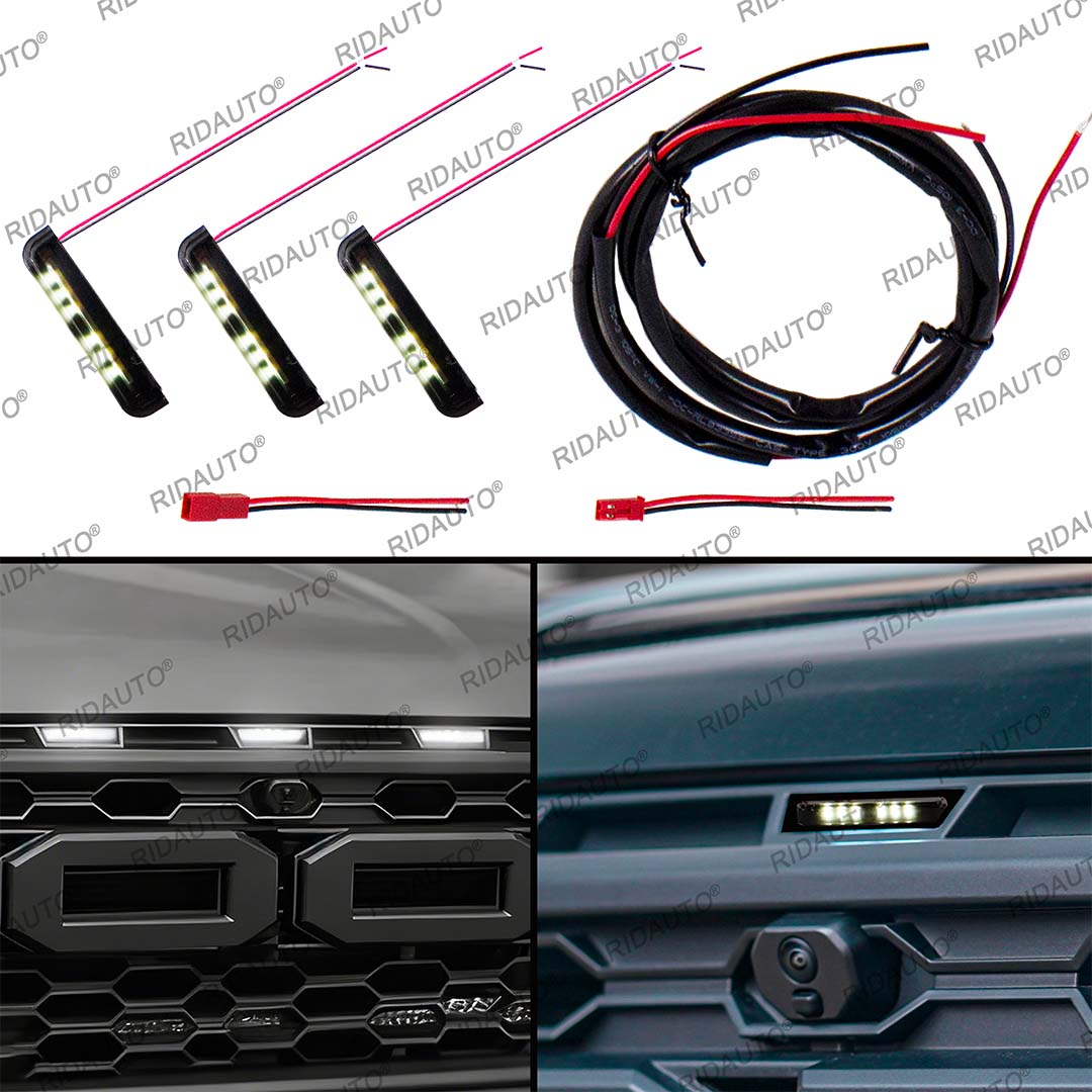 DIY Amber Yellow White LED Pickup Truck Lights For Aftermarket Raptor ...