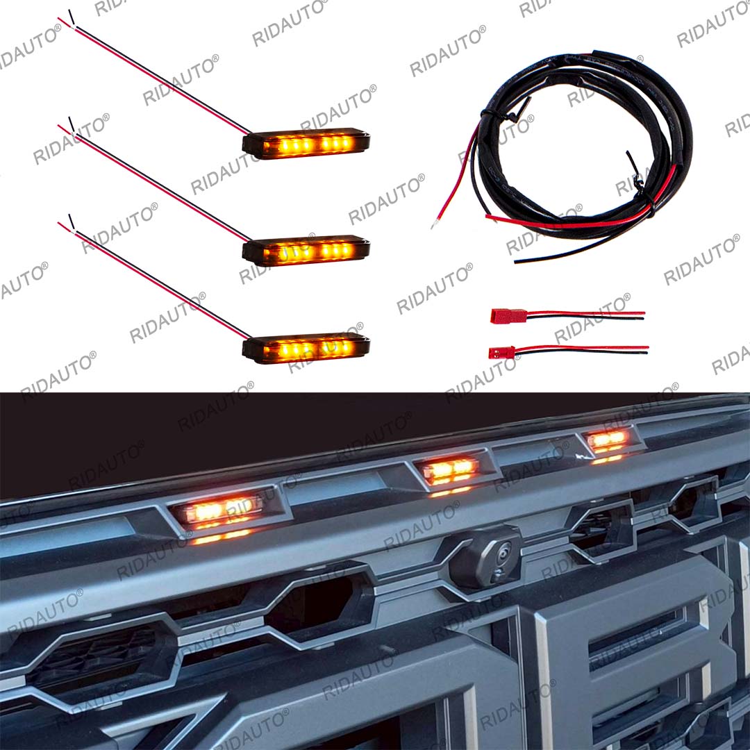 DIY Amber Yellow White LED Pickup Truck Lights For Aftermarket Raptor ...