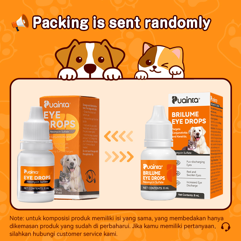 PUAINTA Conjunctivitis Eye Drops for Dogs and Cats Eye Infection ...