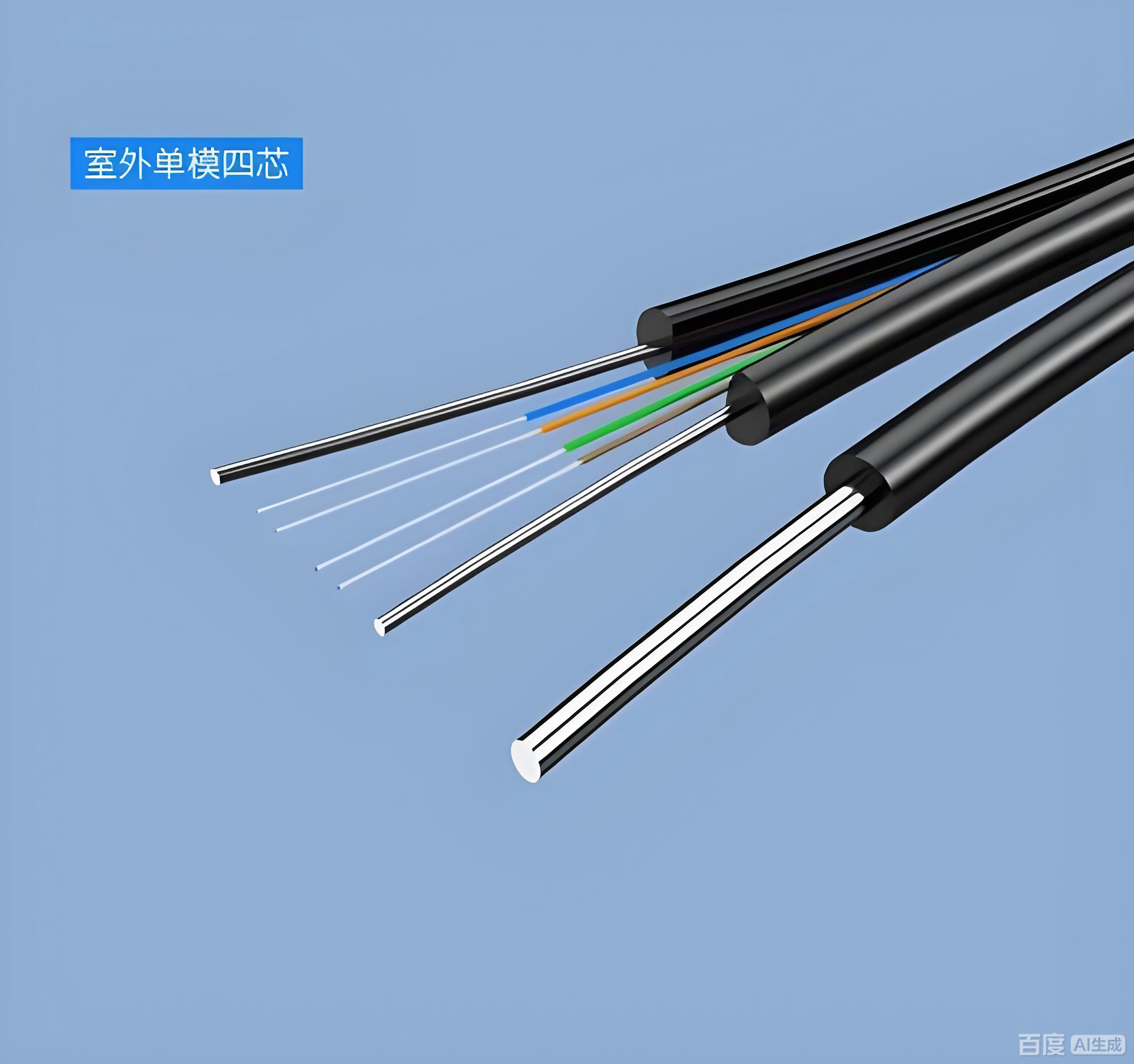 (THICK) Fiber Optic Cable 1000m 1core 2 core 4core 1km 2km FOC FTTH ...