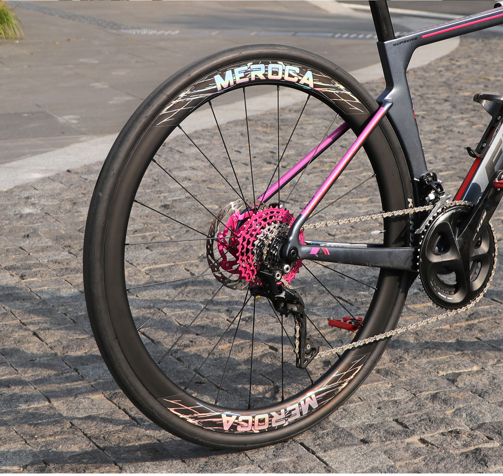 MEROCA Carbon Fiber Road Bike Wheelset Ceramic Bearing Ratchet Disc 