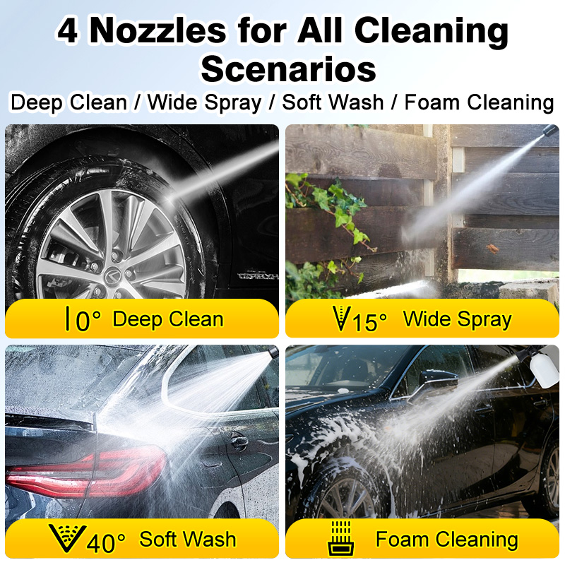 SOARFLY High pressure water jet car washer household cleaner spray car ...