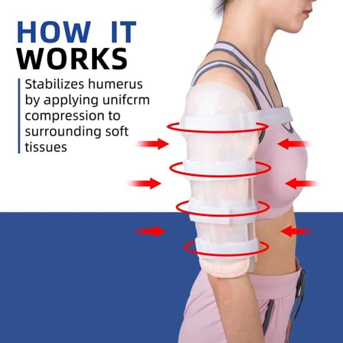 Tairibousy Posture corrector Shaft Fracture Splint Lightweight Humeral ...