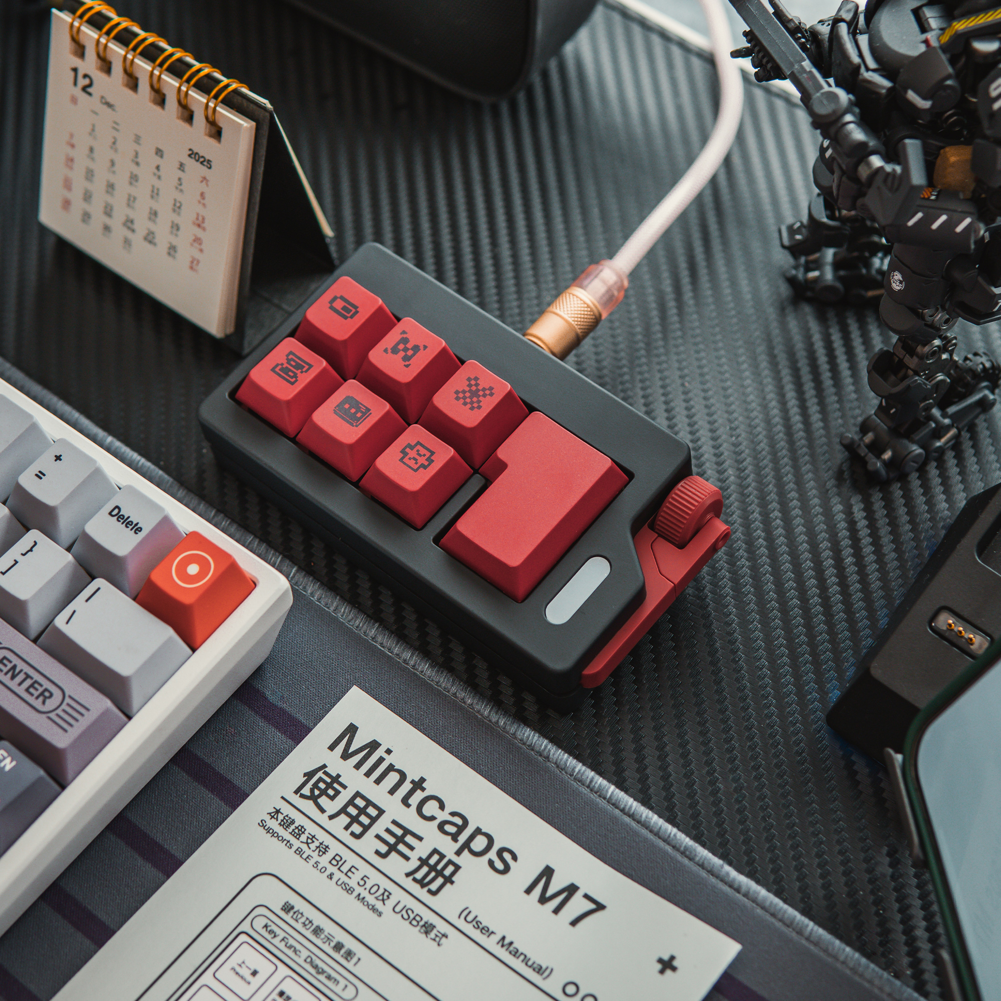 Yongqiu M7+ Mini Mechanical Keyboard Changable Keys Function Hot swap ...