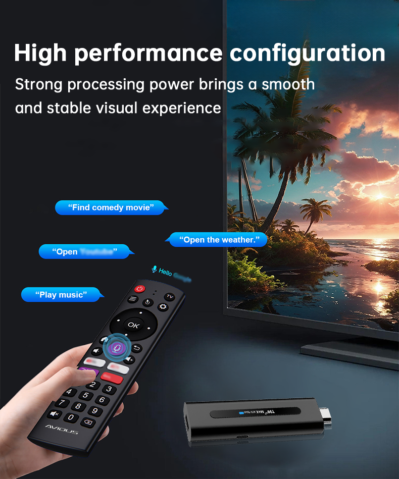 AVIDUS T99 Max TV Stick 16+256GB HD 8K HD 5G Android 14 HDMI BT5.0 Dual ...
