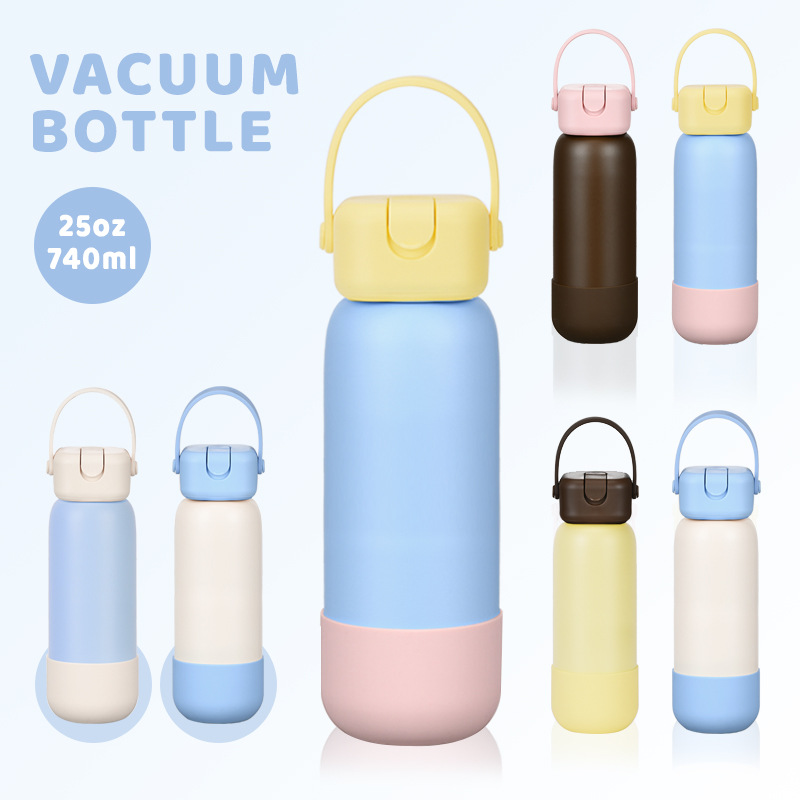 2026 NEW 25OZ(740ml) Vacuum Insulated Sports Bottle 304 Stainless Steel ...