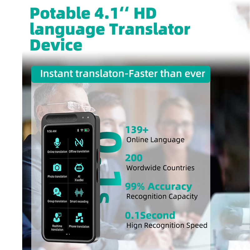 VORMOR Portable Audio Translator Z6 Smart Voice Translation Support 138 ...