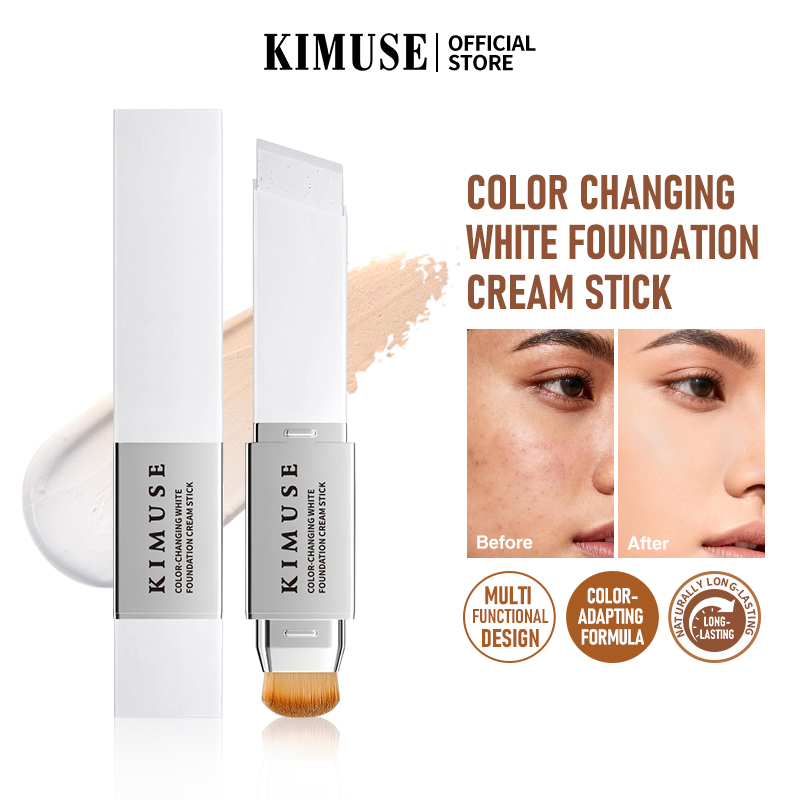 KIMUSE Color-Changing White Foundation Cream Stick Korean Color ...
