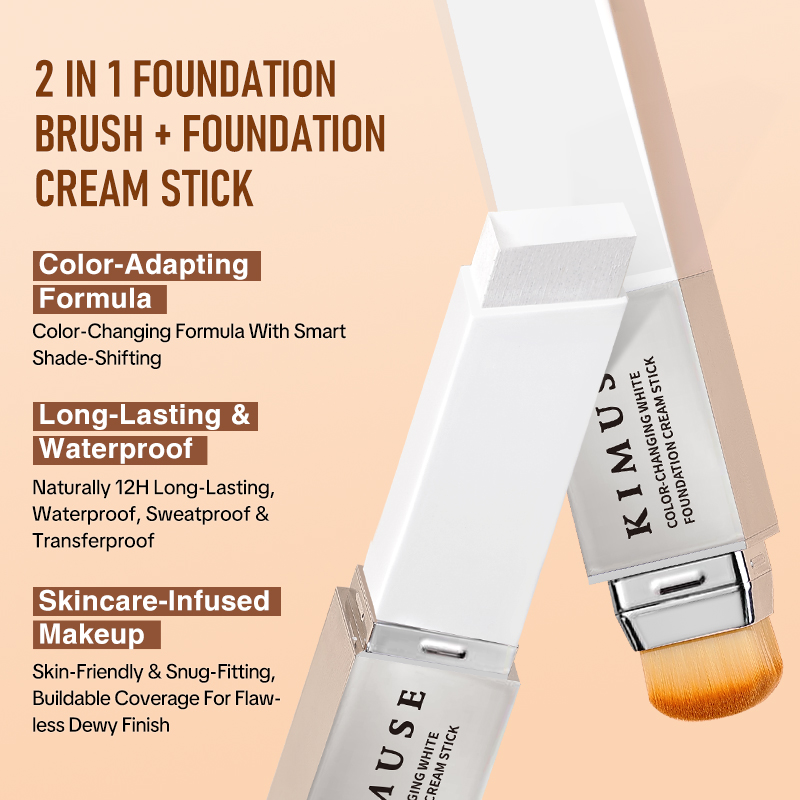 KIMUSE Color-Changing White Foundation Cream Stick Korean Color ...