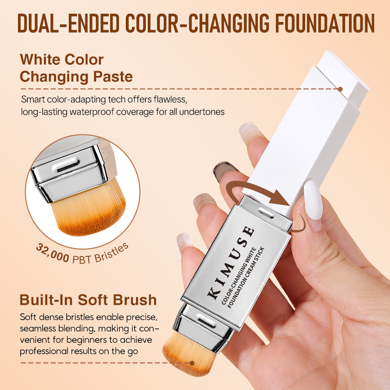 KIMUSE Color-Changing White Foundation Cream Stick Korean Color ...