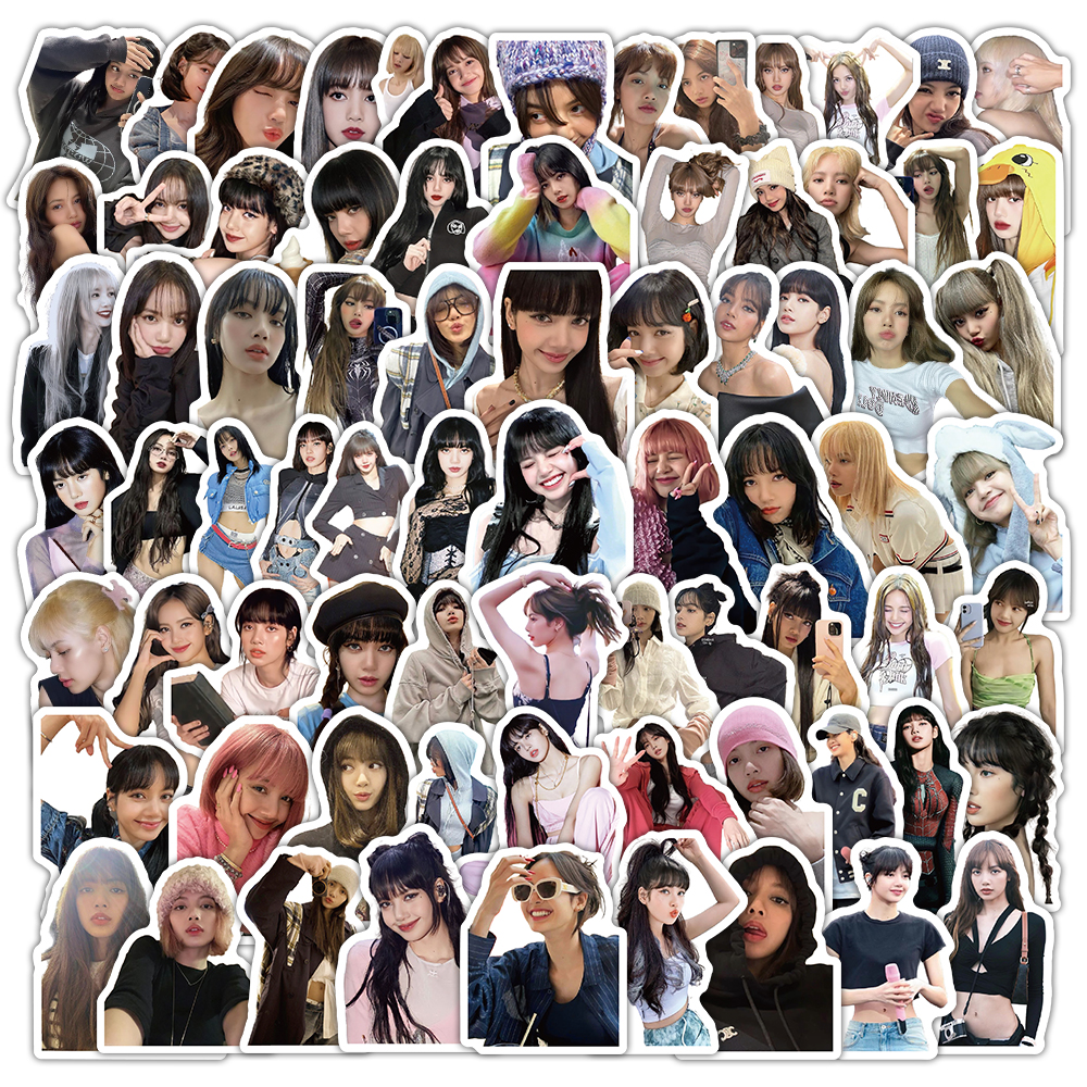 103pcs Korean K-pop Idol Lisa Sticker DIY Phone Water Cup Laptop ...