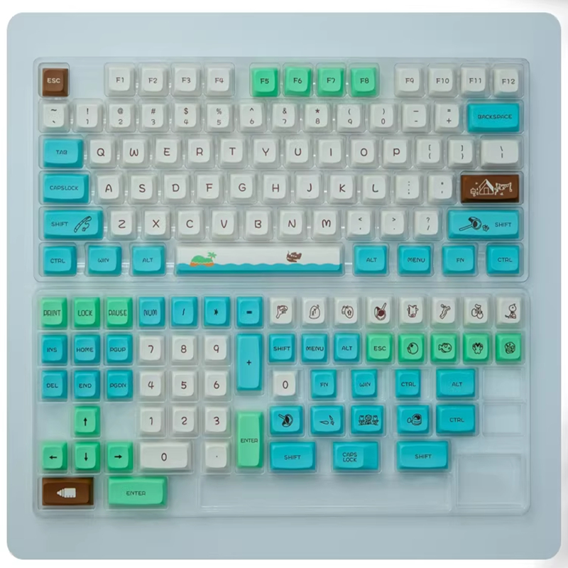 Animal Crossing Keycaps 134-Key Sublimation PBT XDA Keycap For Cherry ...