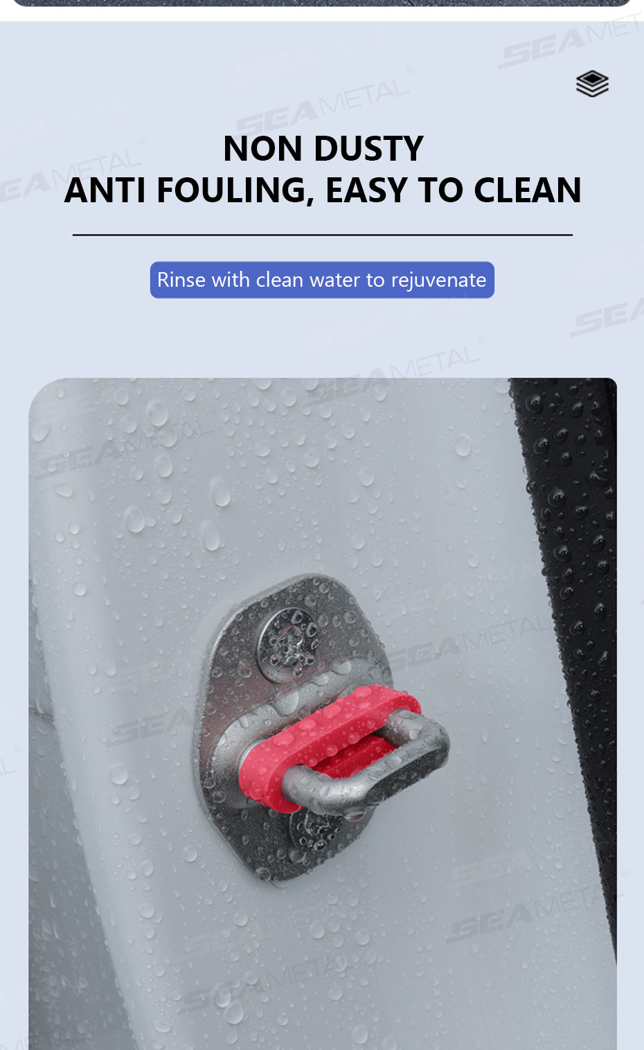 SEAMETAL 4pcs Car Door Lock Shock Absorber Pads Silicone Door Stop ...