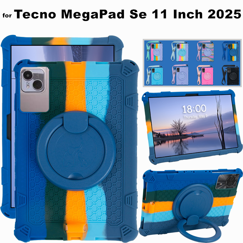 for Tecno Mega Pad MegaPad Se 11 Inch 2025 T1102 Case 360 Rotating Soft ...