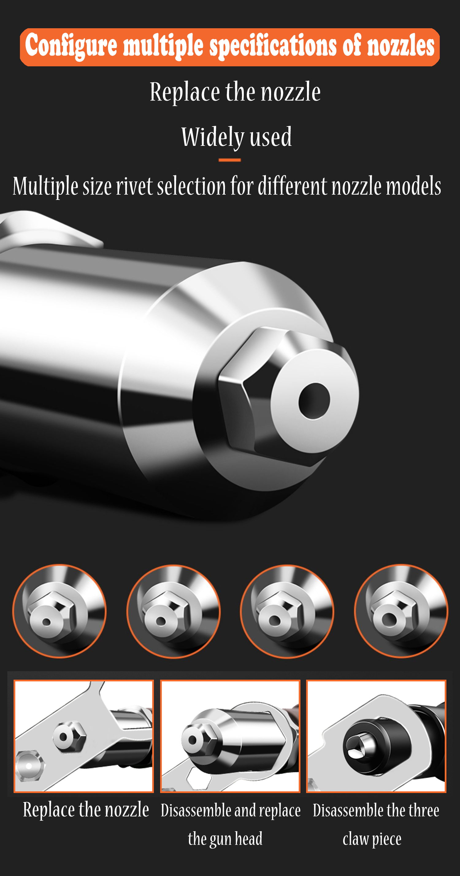 Rivet Machine Electric Riveter Drill Adapter Spot Nut Riveting Electric ...