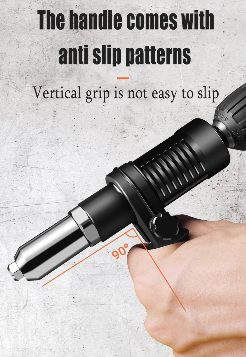 Rivet Machine Electric Riveter Drill Adapter Spot Rivet Nut Riveting ...