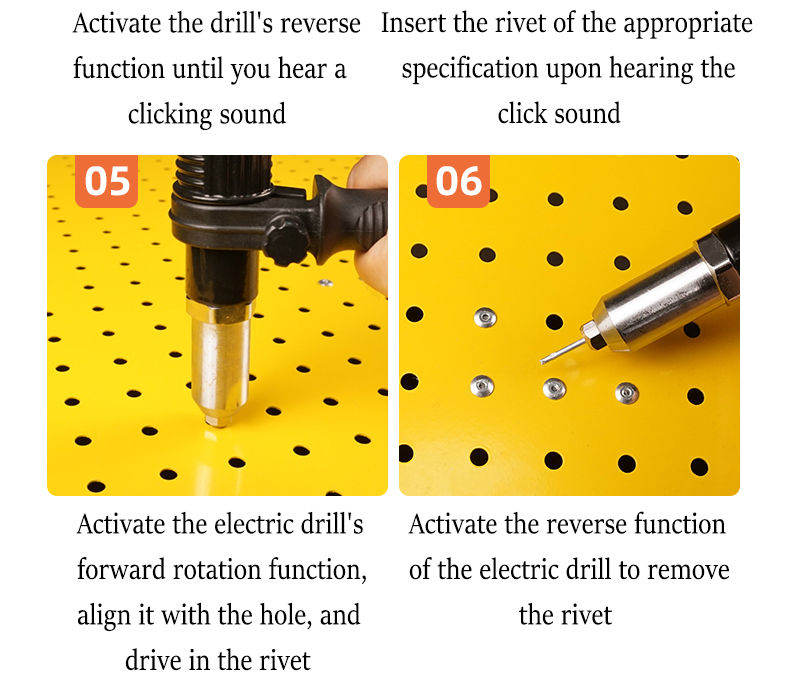 Rivet Machine Electric Riveter Drill Adapter Spot Nut Riveting Electric ...