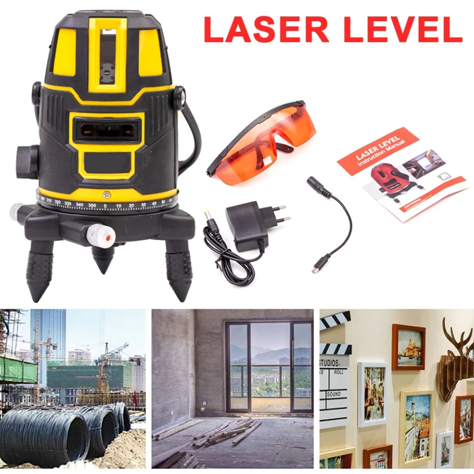 Carstorm5 Line Red Beam Infrared Laser Level Meter Self-leveling Level ...