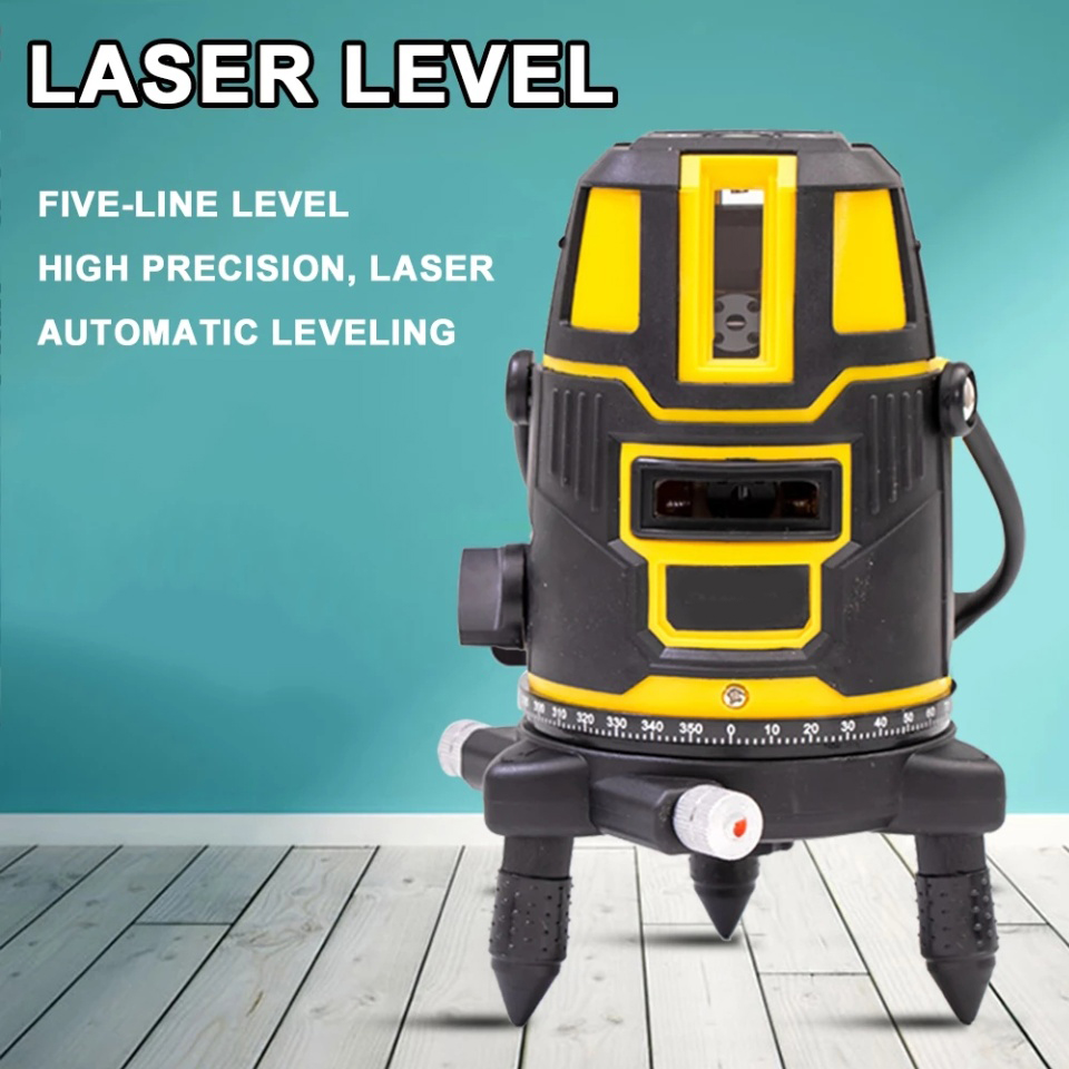 Carstorm5 Line Red Beam Infrared Laser Level Meter Self-leveling Level ...