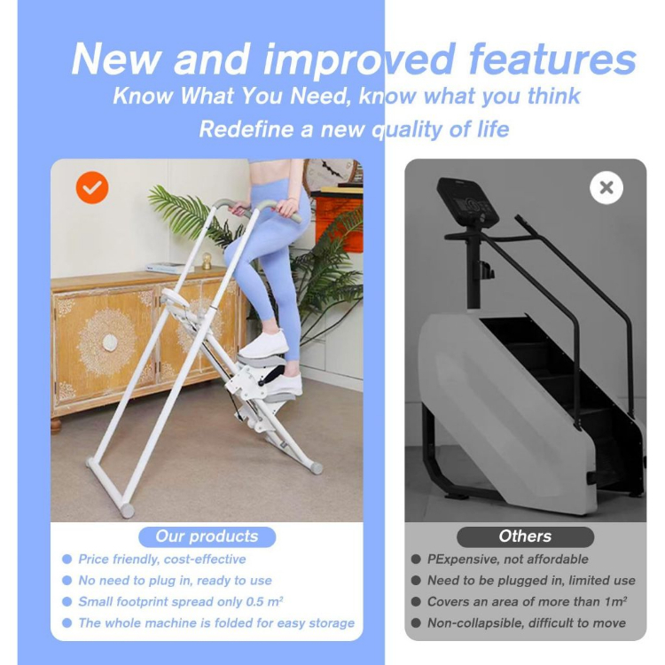 Foldable Aerobic Climbing Stepper Vertical Ladder Master Machine for ...
