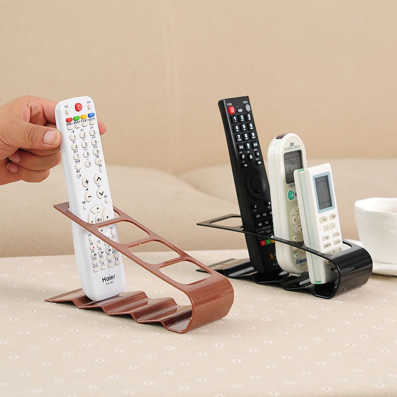 4-Compartment TV Remote Control Organizer Remote Control Stand Phone ...