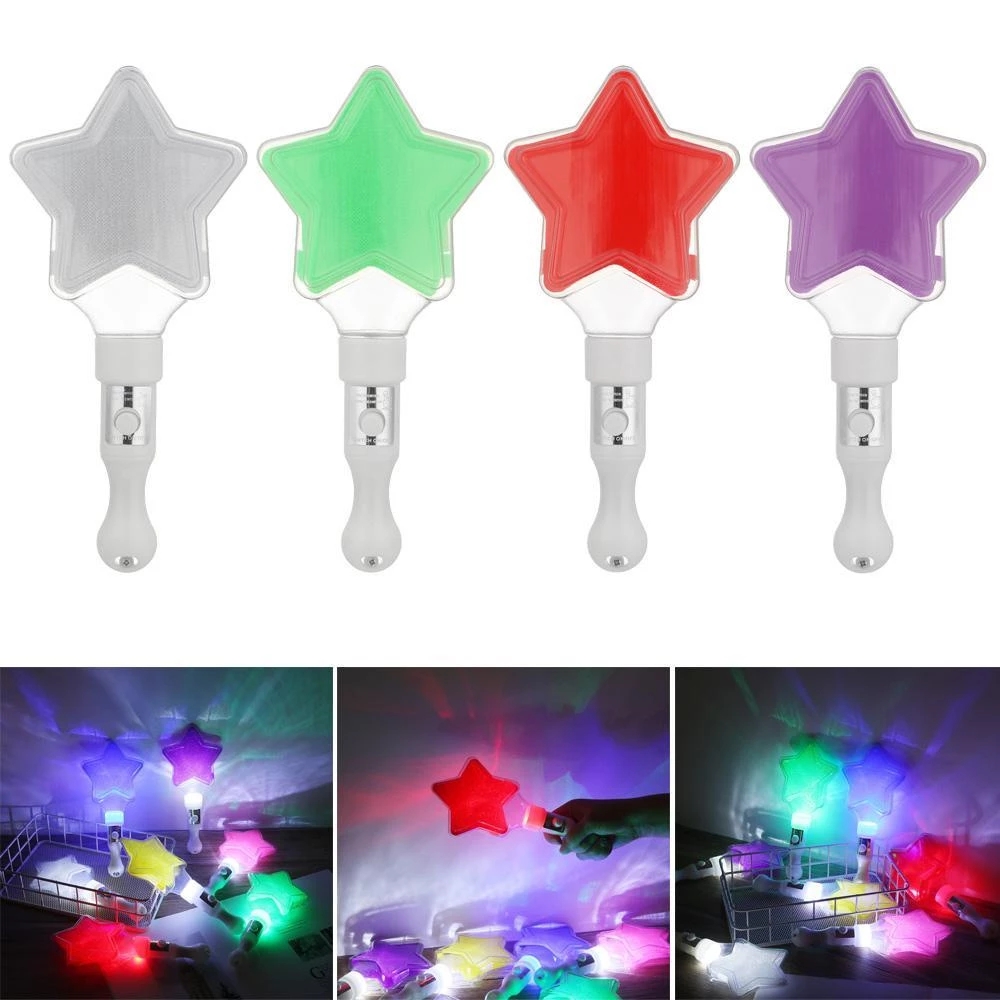【COD】LED Glow Stick Star Shape Luminous Concert Cheering Tube Party ...