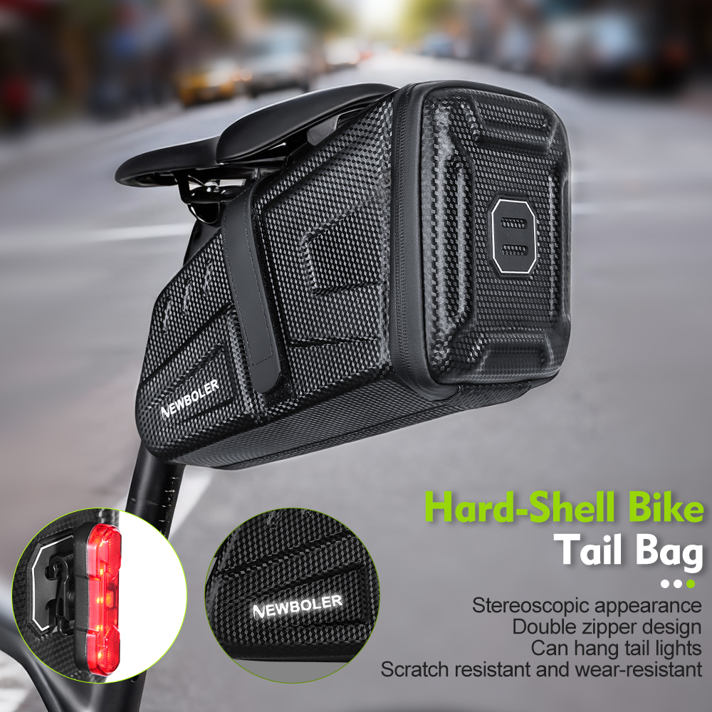 Newboler 5L EVA Hard Shell Bike Seat Saddle Bag Large Capacity ...