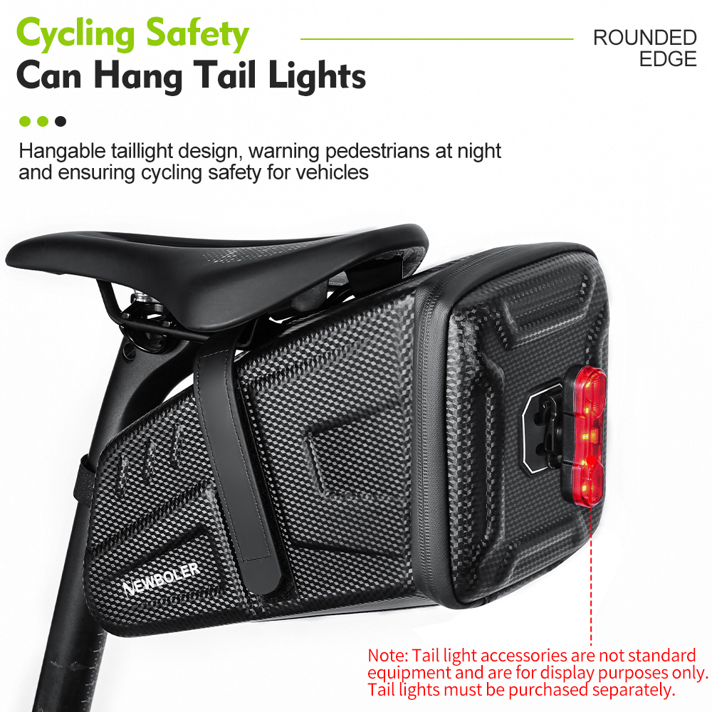 Newboler 5L EVA Hard Shell Bike Seat Saddle Bag Large Capacity ...
