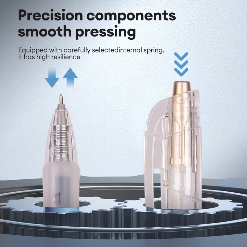 Deli Gel Pen 6-20Pcs Ballpen Pen 0.35mm Quick-Drying Black Ink School ...