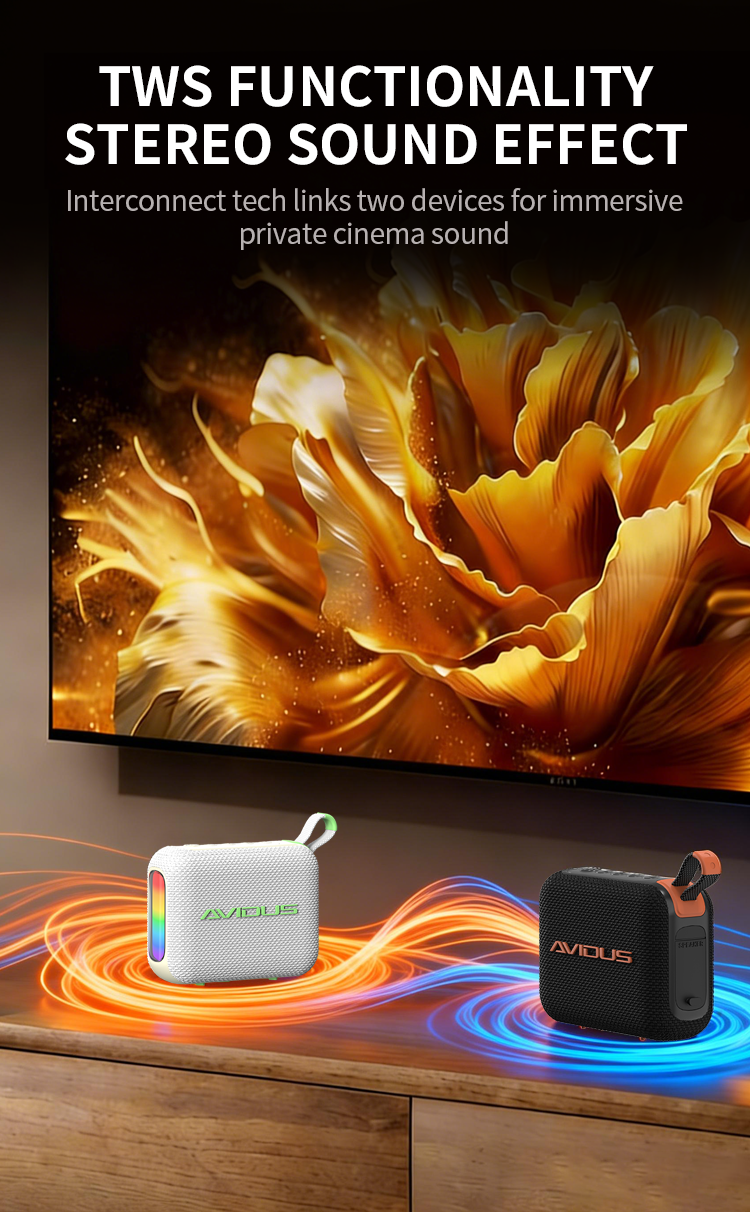 AVIDUS X10 MINI Bluetooth Speaker Lossless Sound Quality With RGB ...