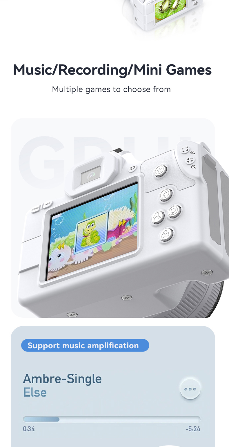 2K Ultra High Definition 48 Megapixel Mini DSLR Digital Camera with ...