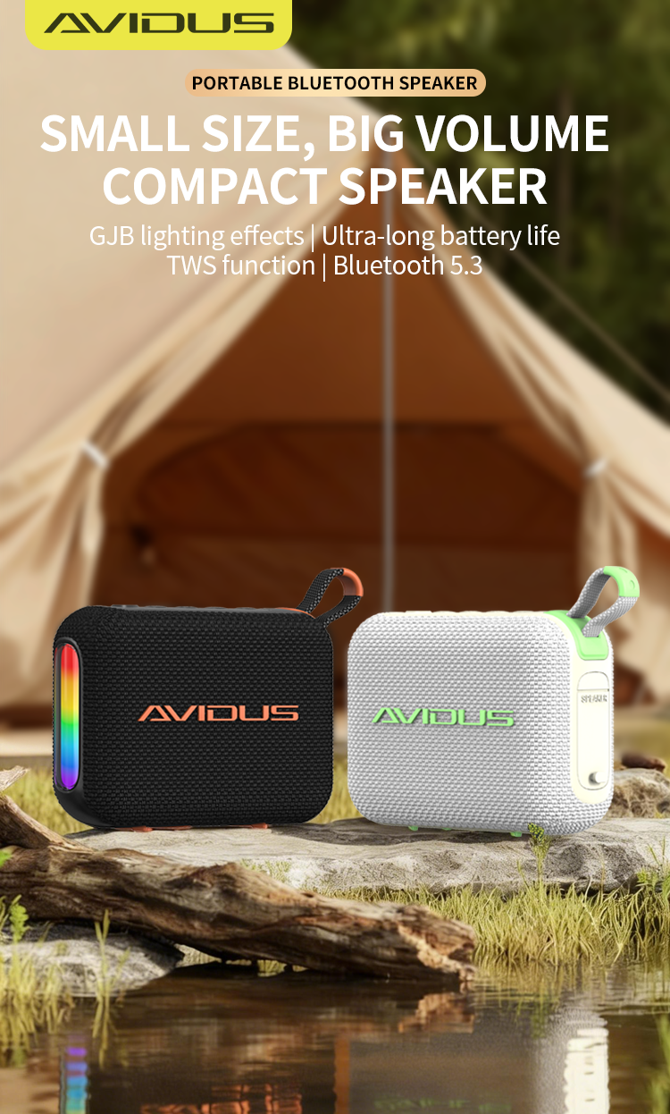 AVIDUS X10 Sound Pocket 5W Portable Wireless Bluetooth 5.4 Speaker True ...