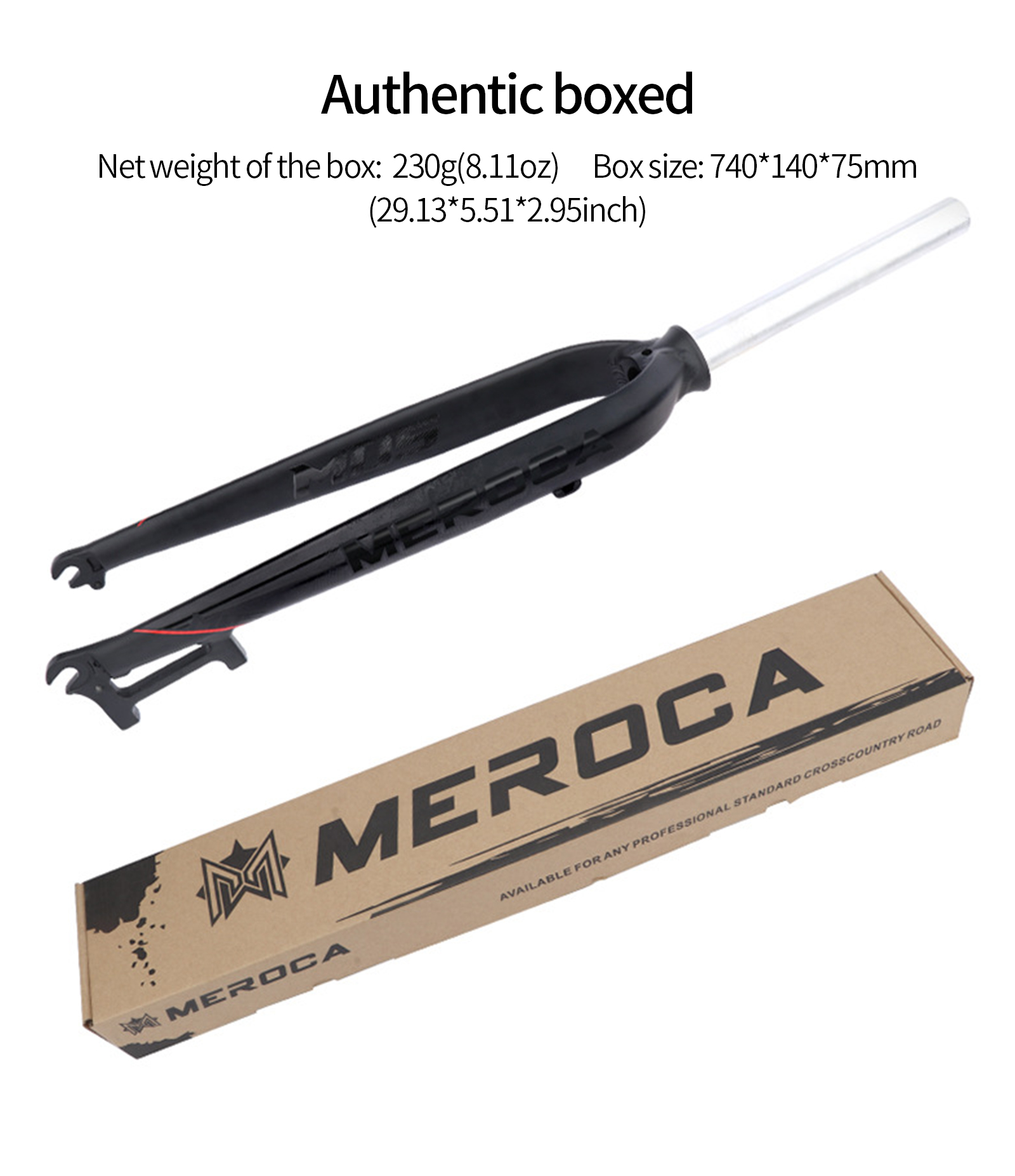 MEROCA M5 MTB Rigid Fork Aluminum Alloy Ultra Light 26 27.5 29 Inch ...