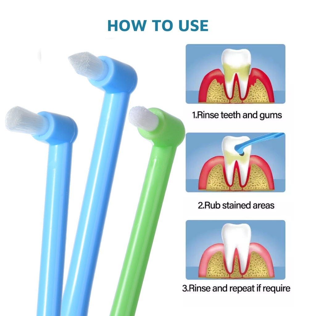 Single-End Tuft Angled Soft Toothbrush for Dental Orthodontic Care ...