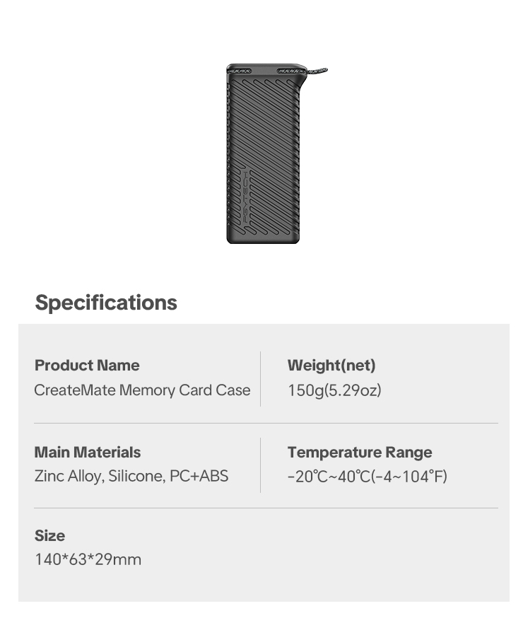 PGYTECH CreateMate Memory Card Case | Shopee Philippines