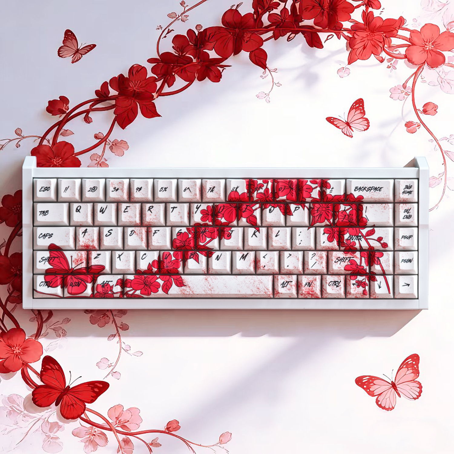 Vanso Butterfly Keycaps for Mechanical Keyboards Cherry Profile Keycaps ...