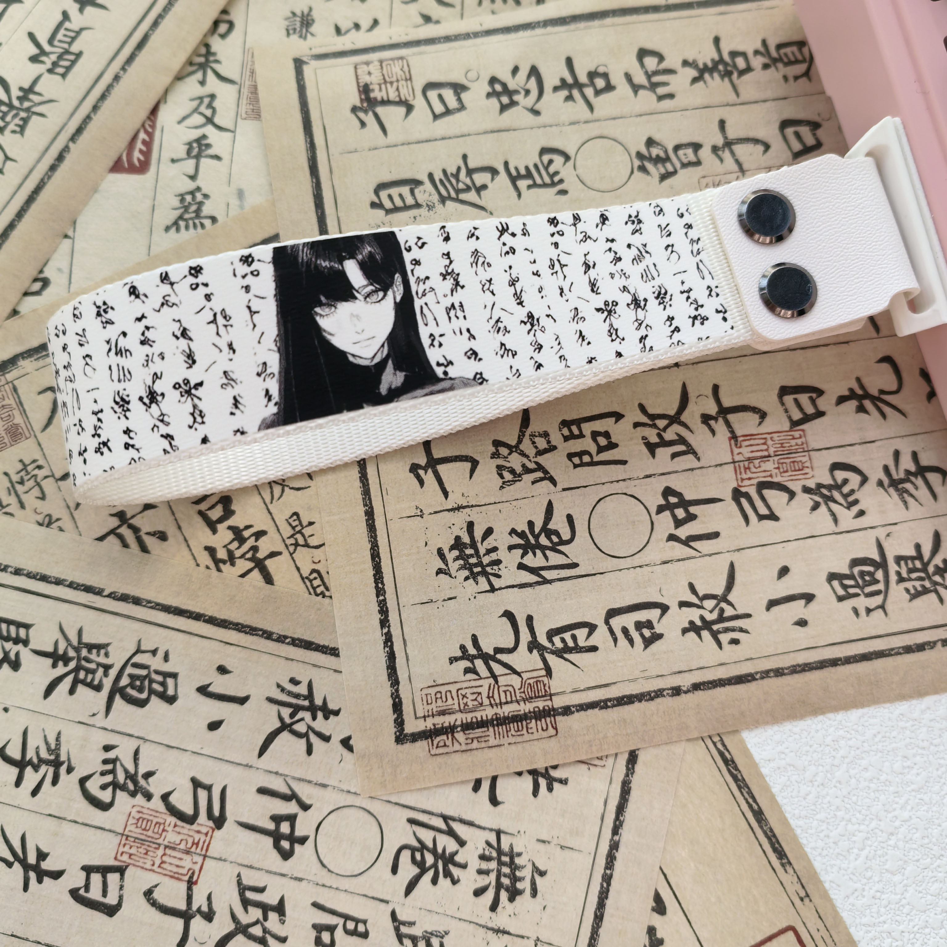 Lan Hong Anime Keyboard Ribbon Strap for Wooting 60HE ATK68 Nylon PU ...