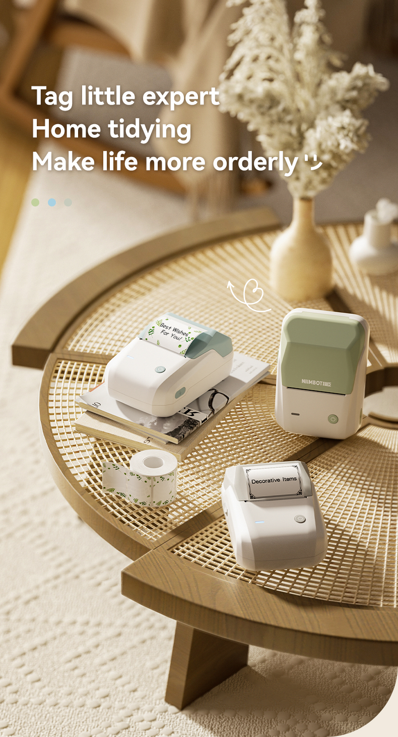 Niimbot B1 Coffee Label Printer Bluetooth Label Maker Commercial Baking ...