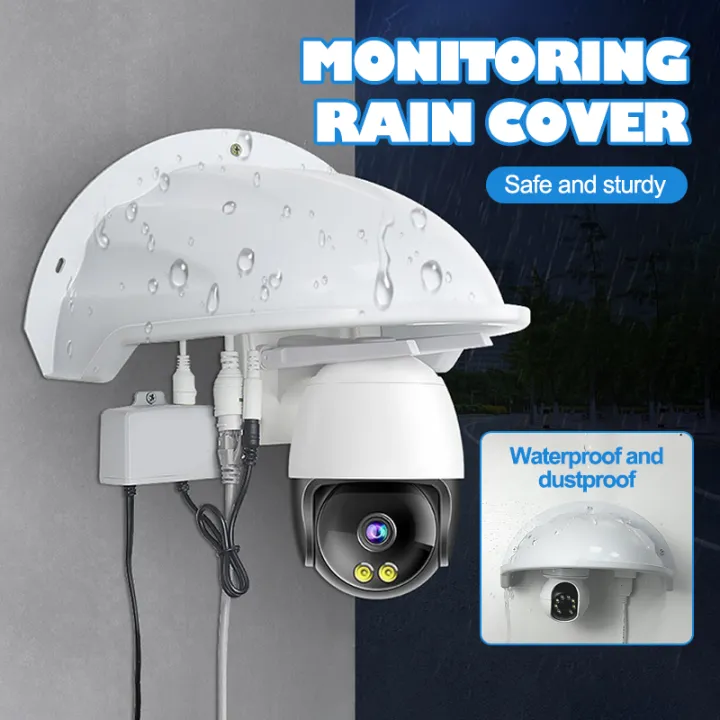 Universal Outdoor CCTV Turret Dome Camera Sun Rain Shade Cover For ...