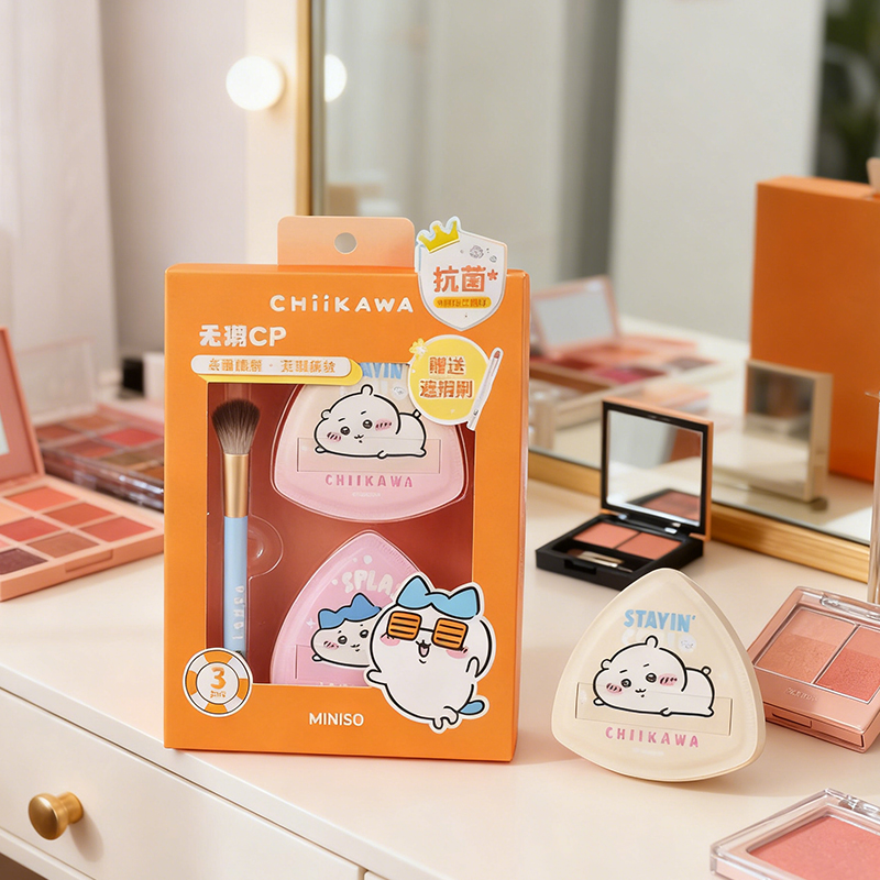 MINISO chiikawa series - super squishy & bouncy & puff set 17cm × 15cm ...