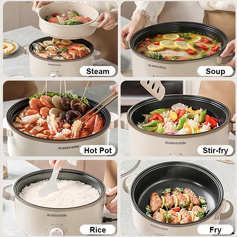 Multifunctional Rice Cooker Electric Cooker Electric Stove With Glass ...