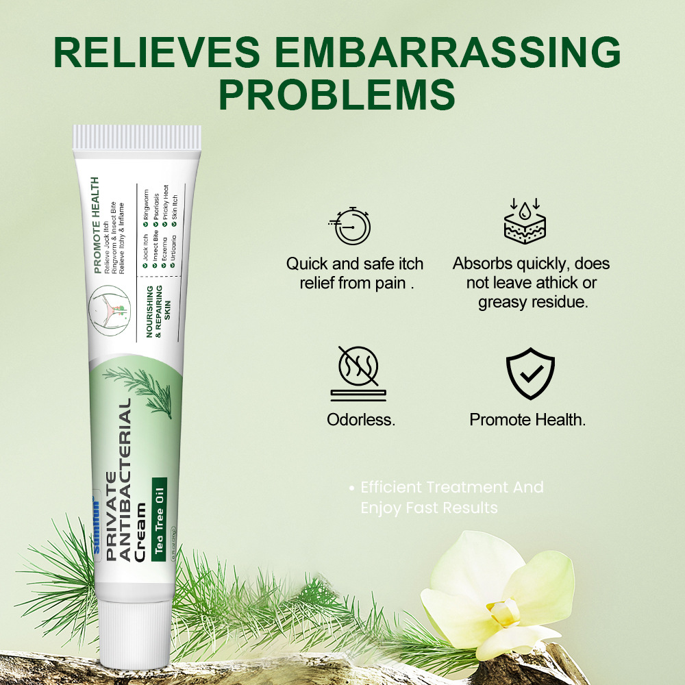 Private Antibacterial Cream Stop Itching Anti Odor Fungal Dermatitis ...