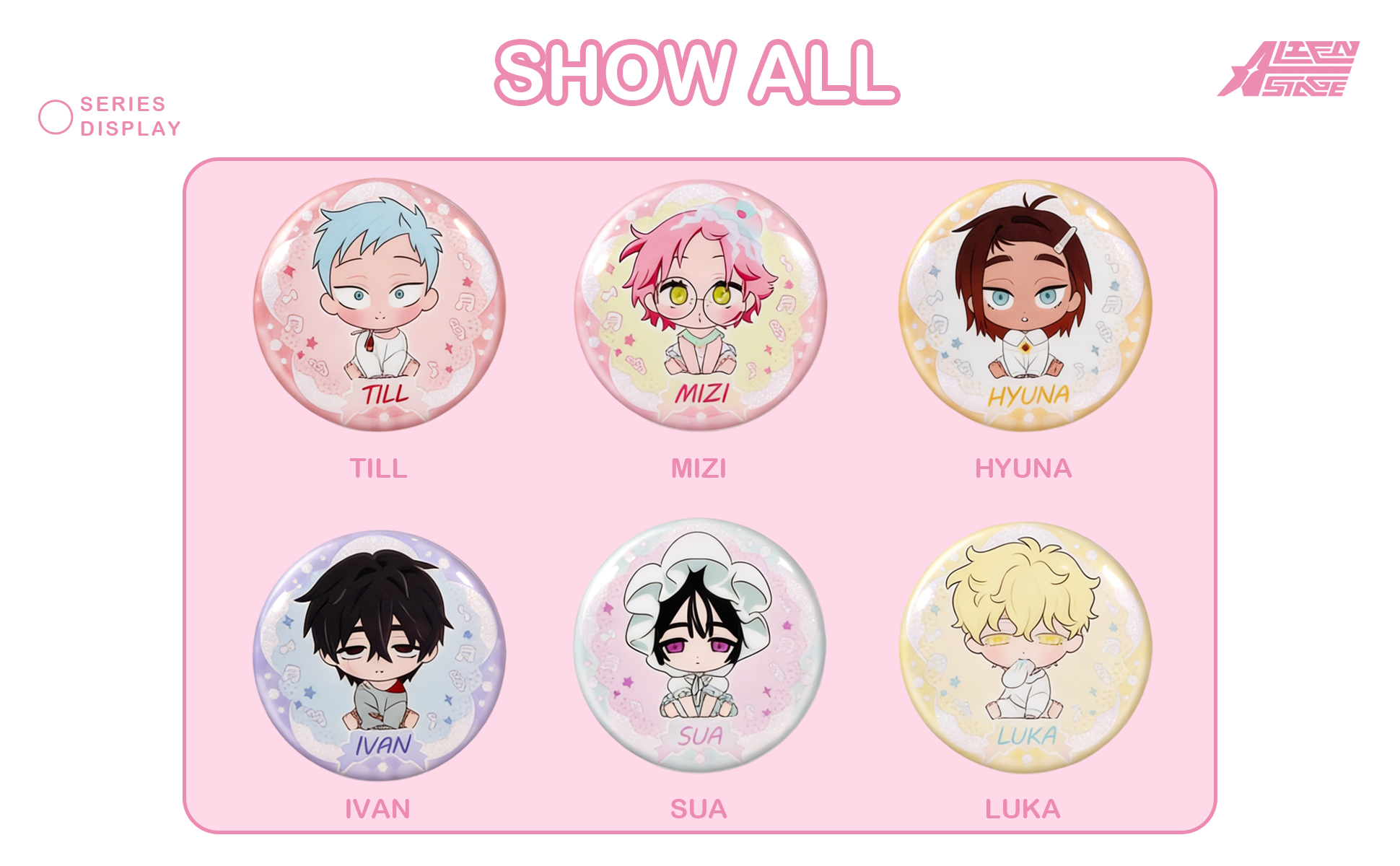 Alien Stage Baby Series Blind Box Button Pins, Officially Licensed ...