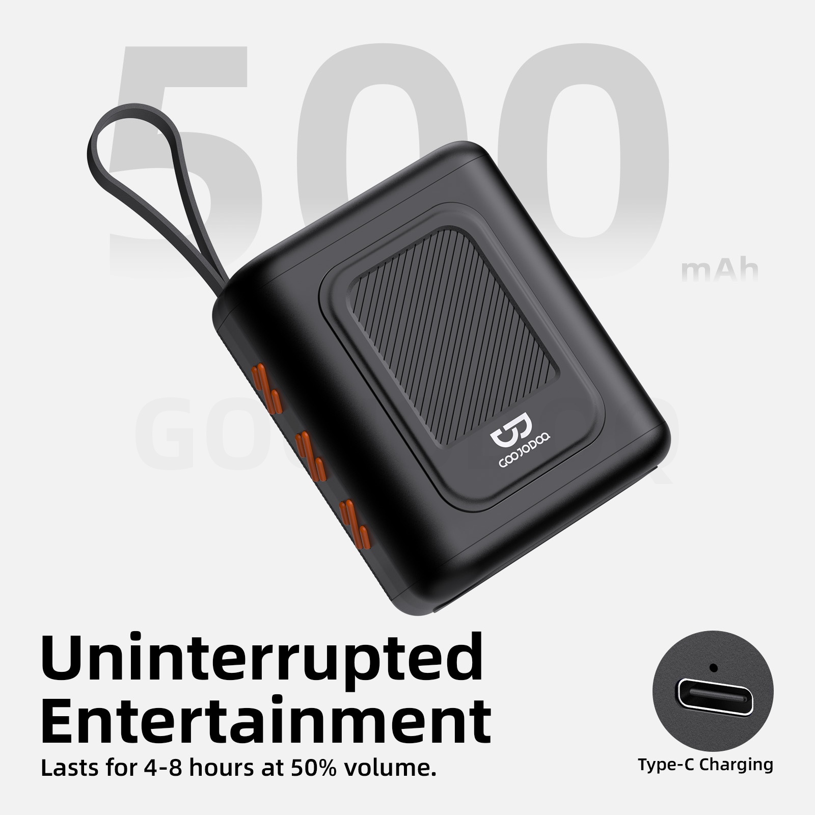 GOOJODOQ Wireless Bluetooth Speaker Mini Portable Hi-Fi Sound TF USB ...