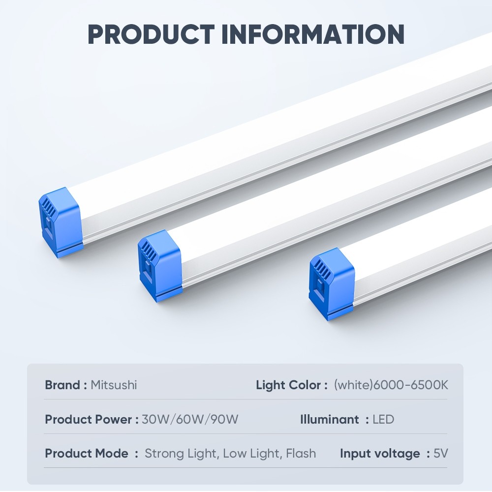 Rechargeable LED Light Tube Portable with USB LED Outdoor Solar ...