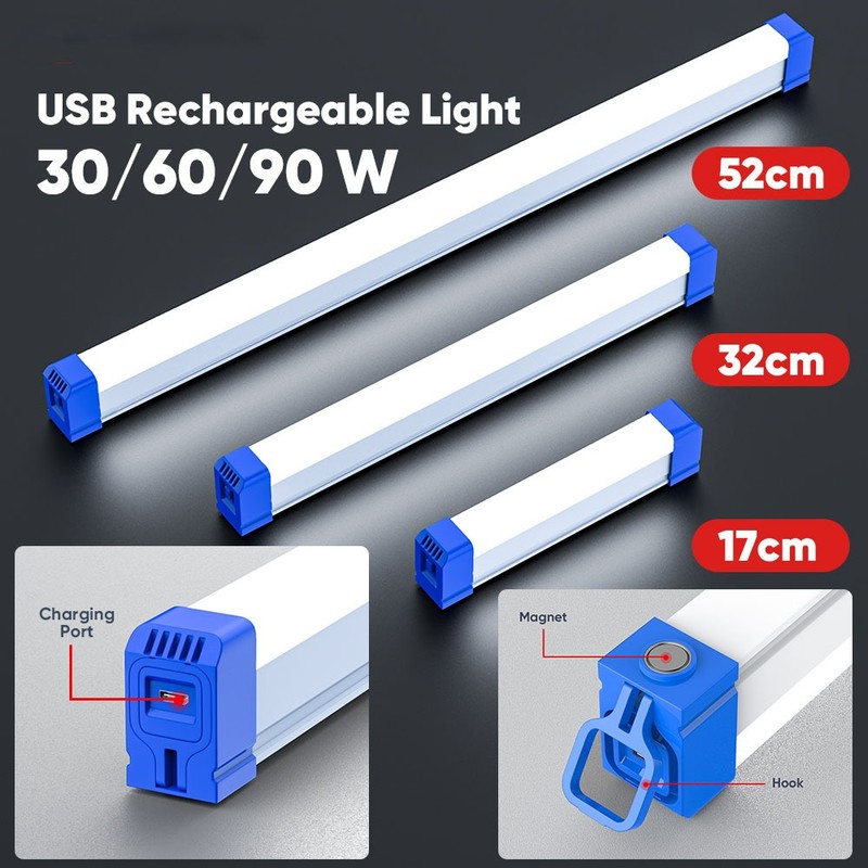 Rechargeable LED Light Tube Portable with USB LED Outdoor Solar ...