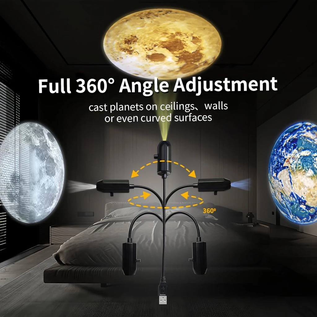 [Creative LED Night Light]Starry Sky Lamp Moon Lamp Bedroom Creative ...