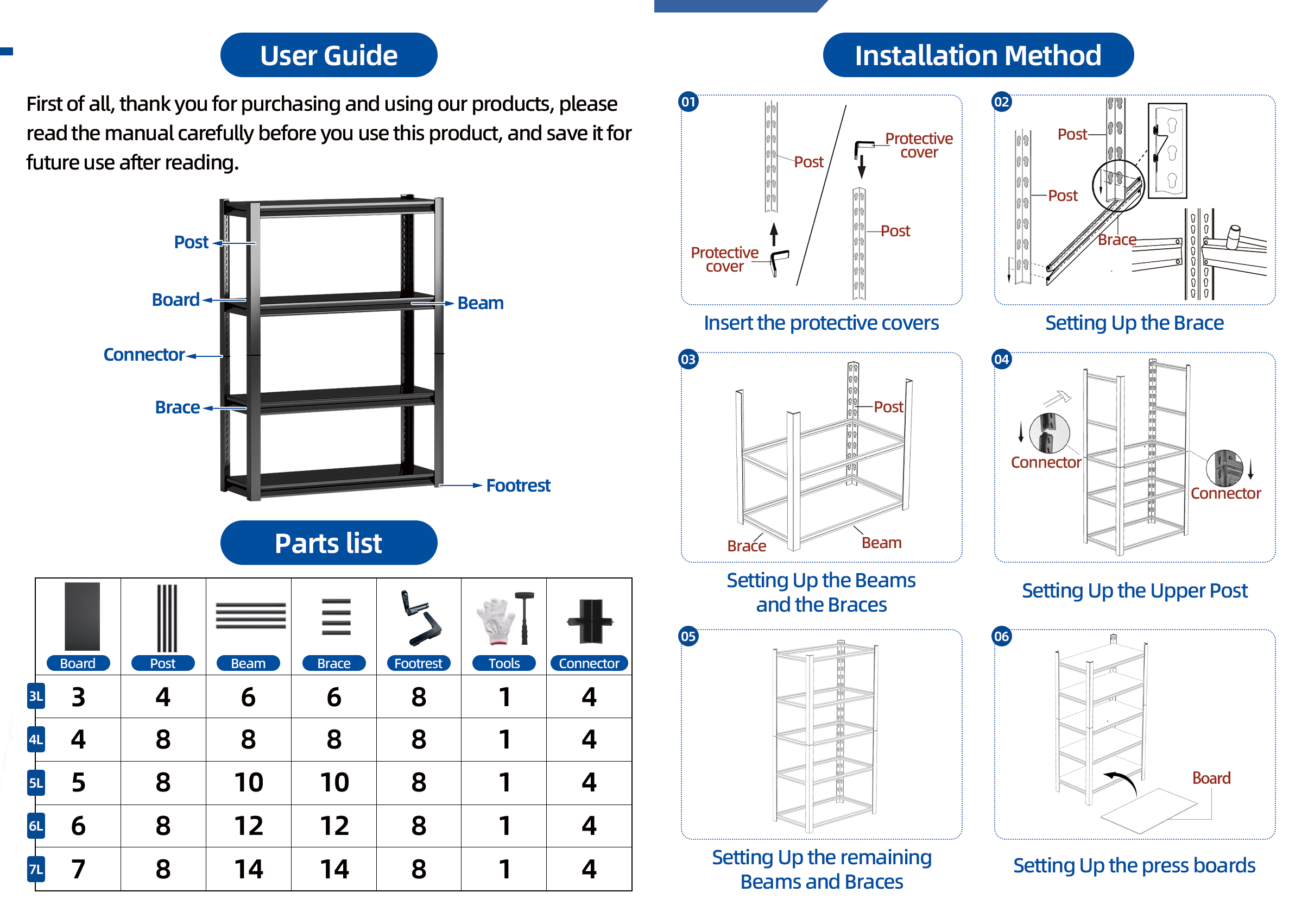 Metal Rack Boltless Steel Shelf Adjustable Heigh Storage Shelves Heavy ...